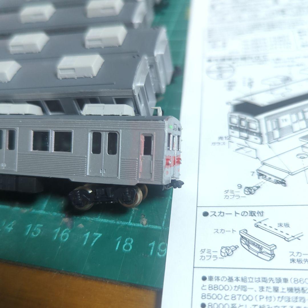 Nゲージ 東急8500系 GM板キット組立10両編成