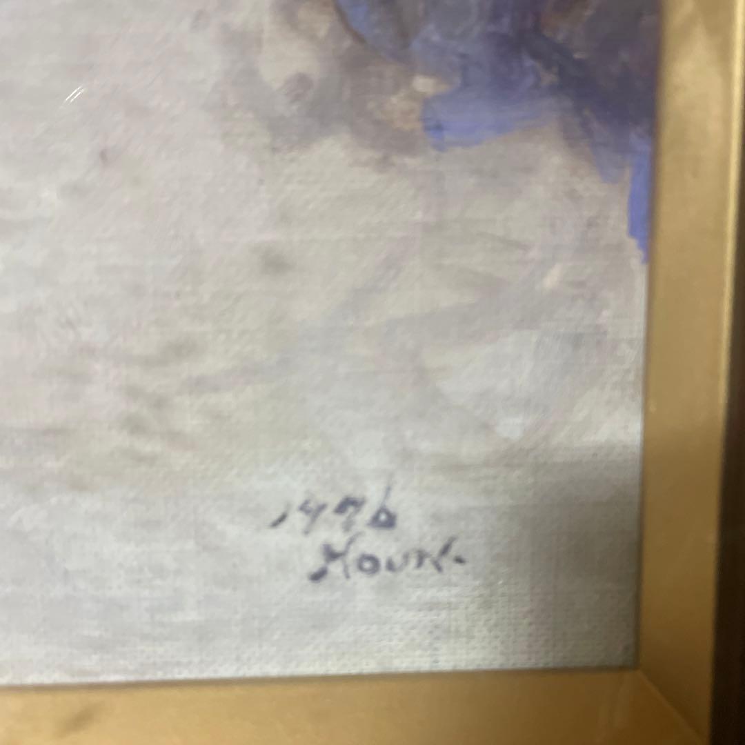 絵画　女性　油絵　直筆の本物です！