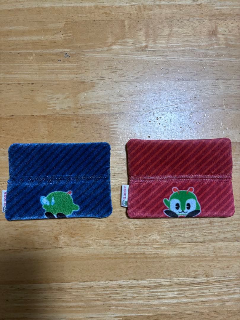 みんくるポケットティッシュケース 青 赤 2個セット