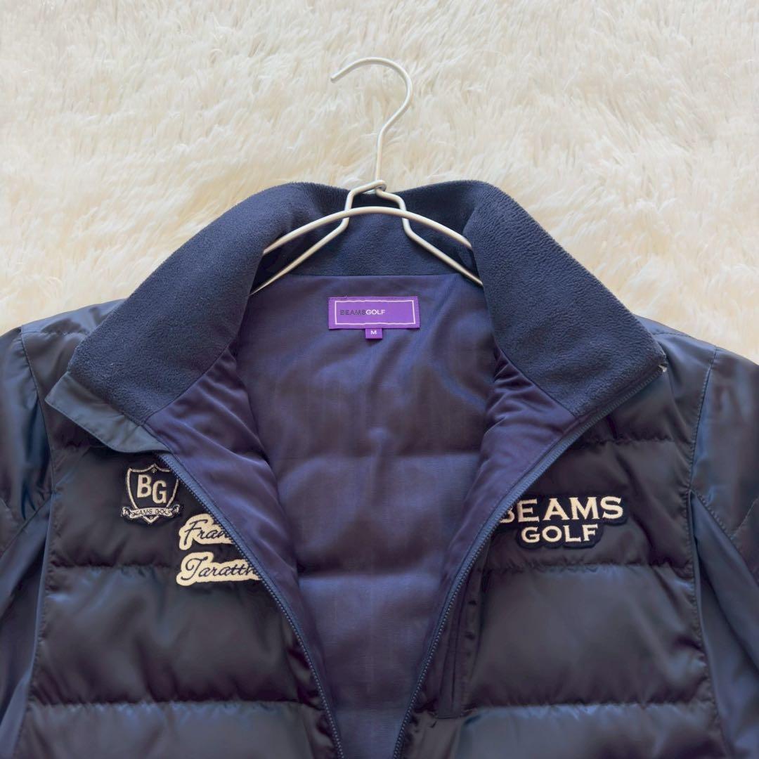 BEAMS GOLF✨2WAY ダウンジャケット　ダブルジップ　ネイビー　M
