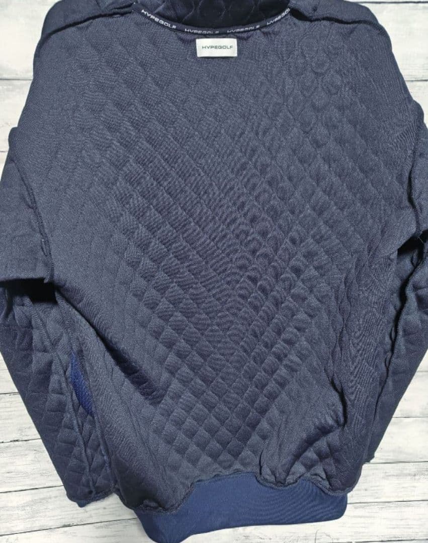 ハイプゴルフ　HYPEGOLF ハーフジップジャケット　キルティング　L