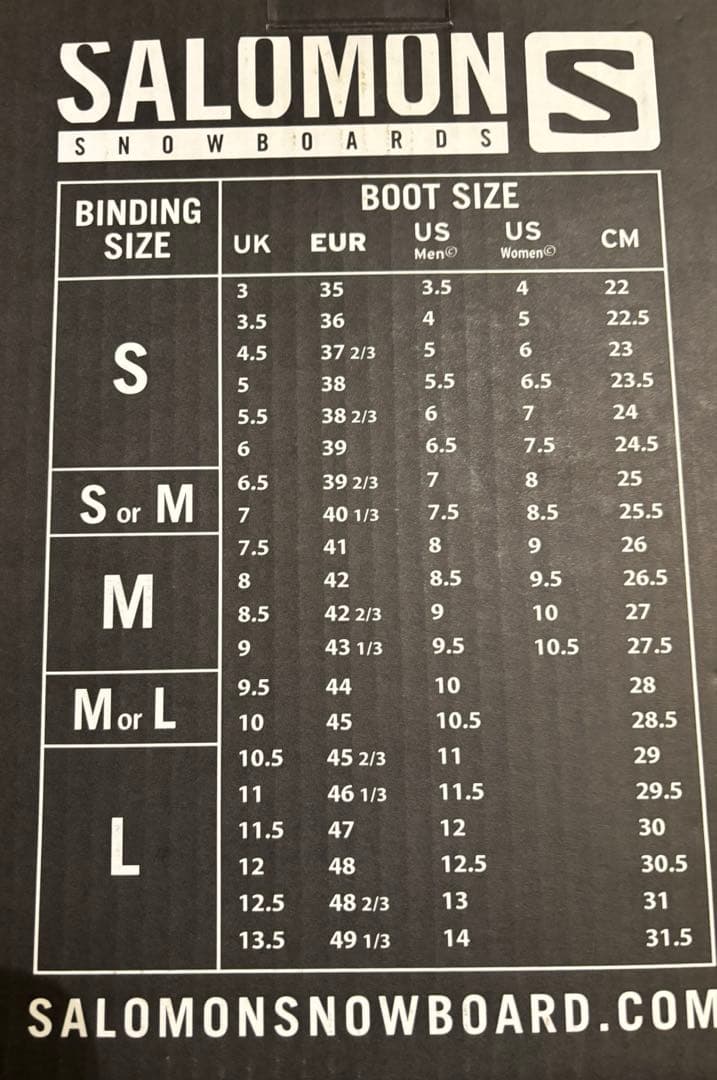 SALOMONスノーボードバインディング　 TACTIC Mサイズ