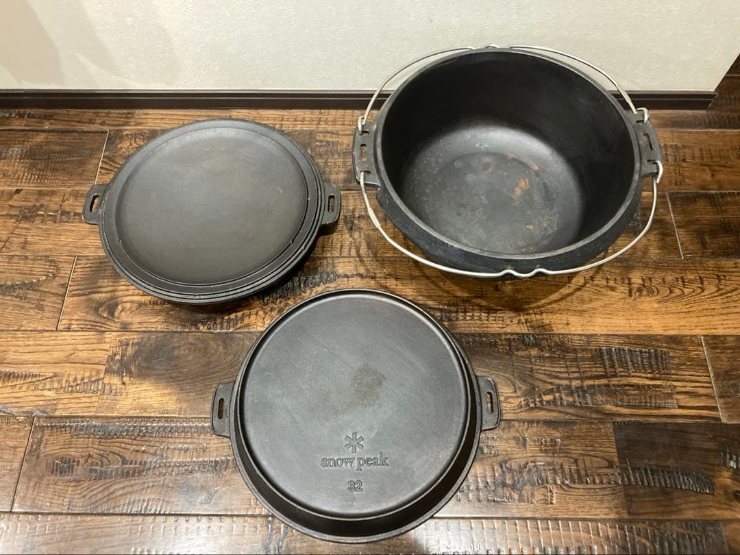 スノーピーク　ダッチオーブン　 peak 和製オーブンポットぶんぶく32