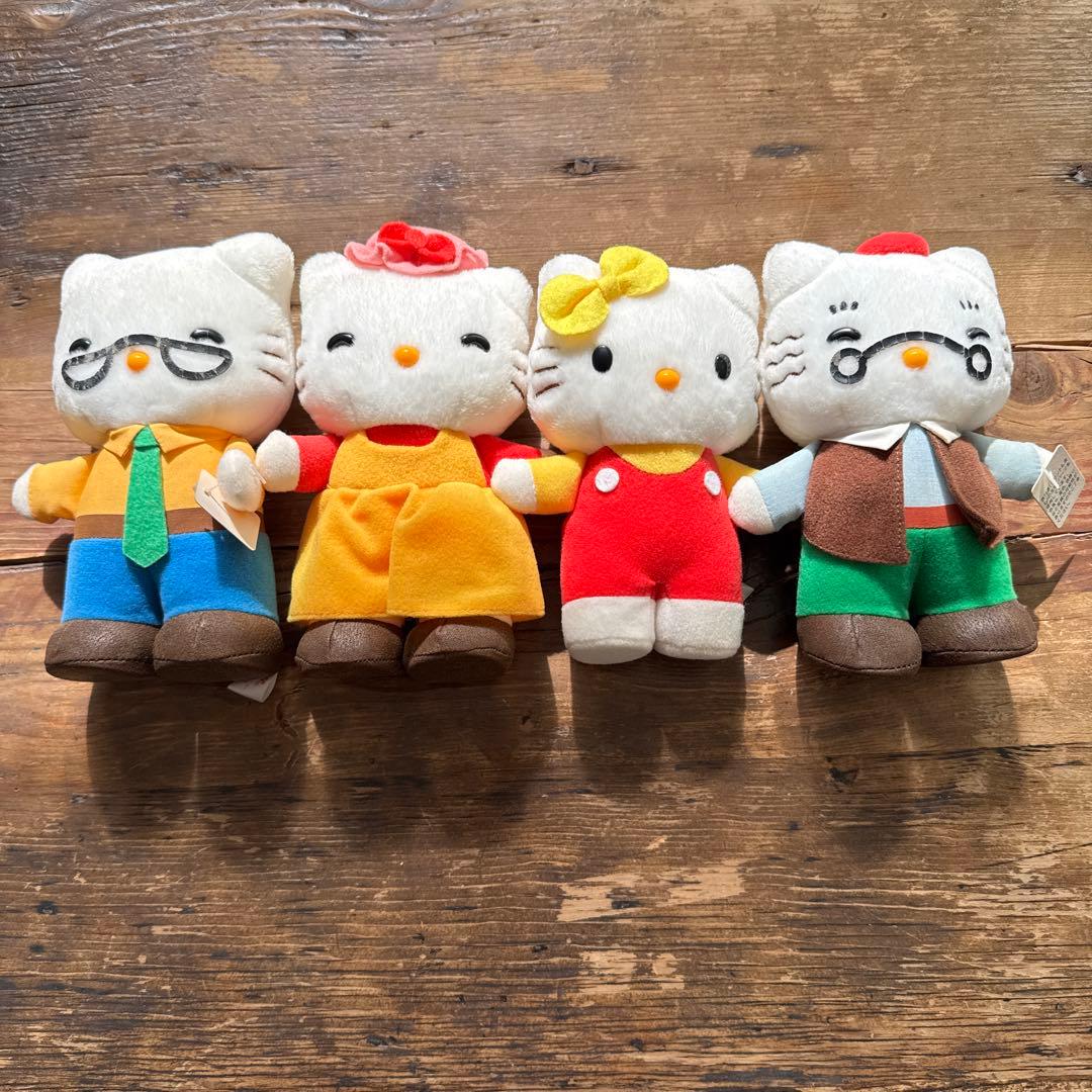 キティぬいぐるみ　ファミリー　平成レトロ