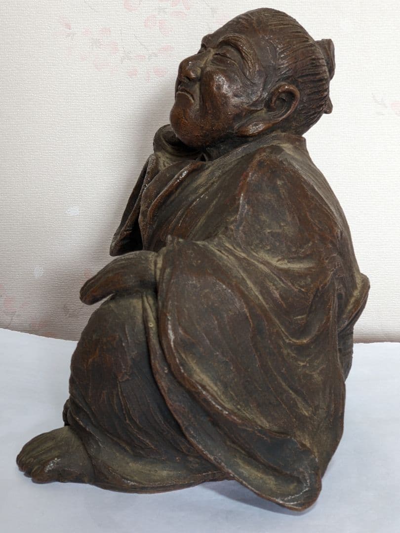 ♦明治時代 壺と老師 置物 飾り 作家物 コレクション 骨董品 アンティーク