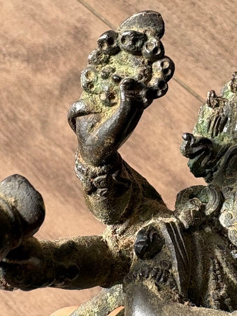 チベット仏教 マハーカーラ像　旧藏 清時代 古銅製