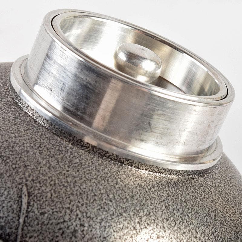 煎茶道具　錫製　間村自造　四君子文　茶壷　茶こぼし　2点まとめて　M　R4941