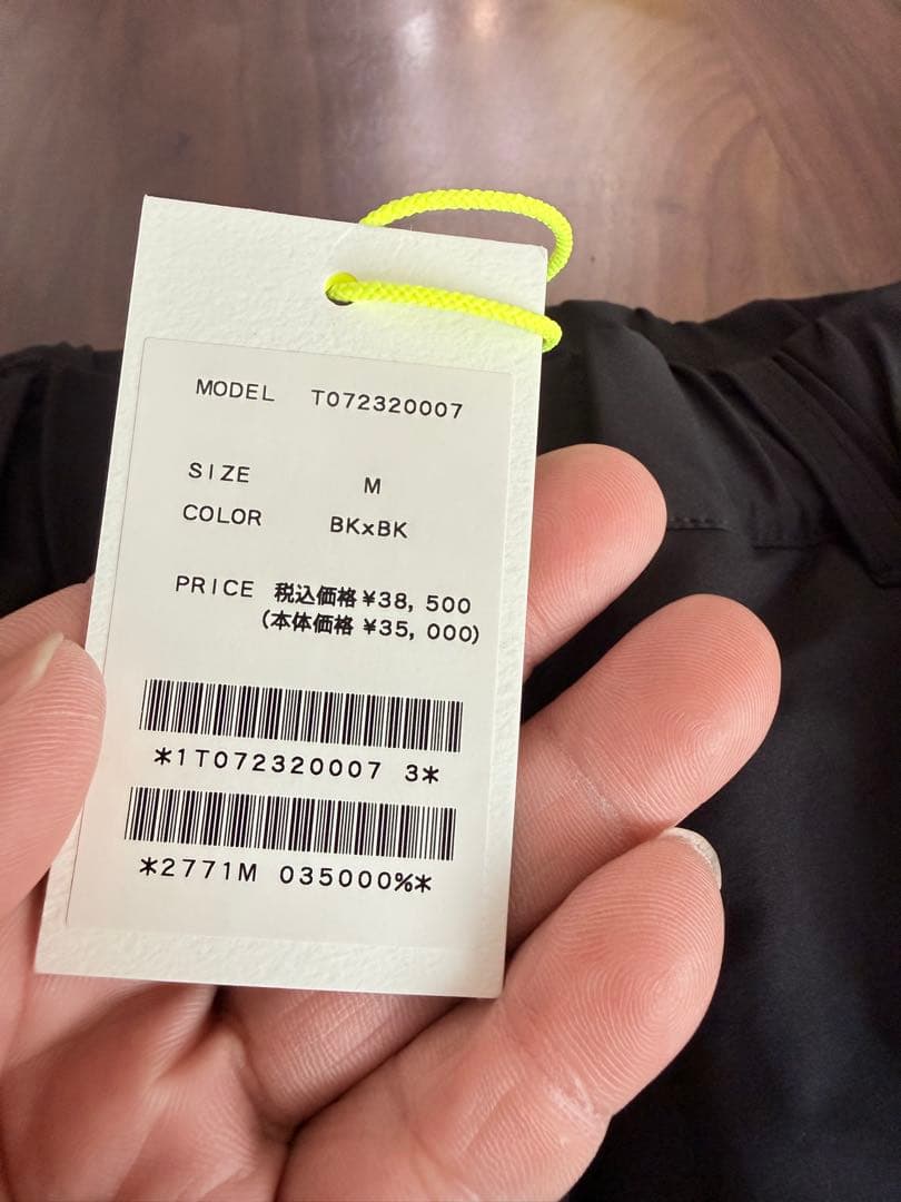 TFW49フリース裏地付きパンツ M BKxBK