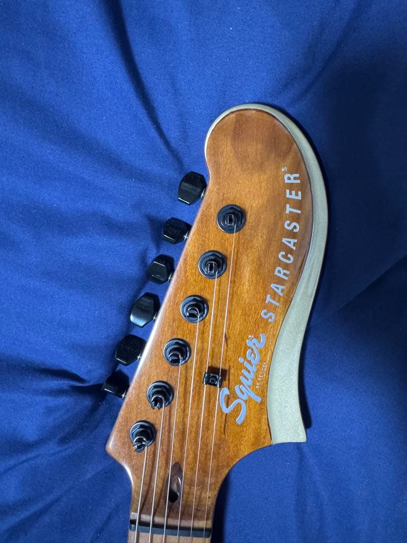 【ケース付き】Squier Starcaster Shoreline Gold