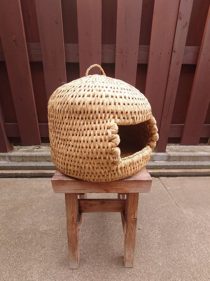 猫ちぐら　ねこちぐら　手作り　天然素材　キャットハウス　かわいい