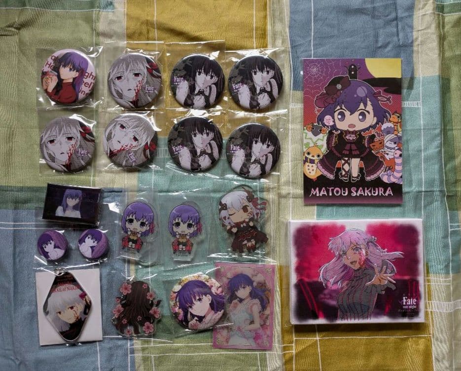 Fate　ufotable 缶バッジ アクリルスタンド ポストカード　間桐桜