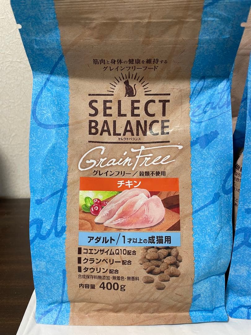 セレクトバランス　グレインフリー　チキン　アダルト　成猫用　400g ×18袋