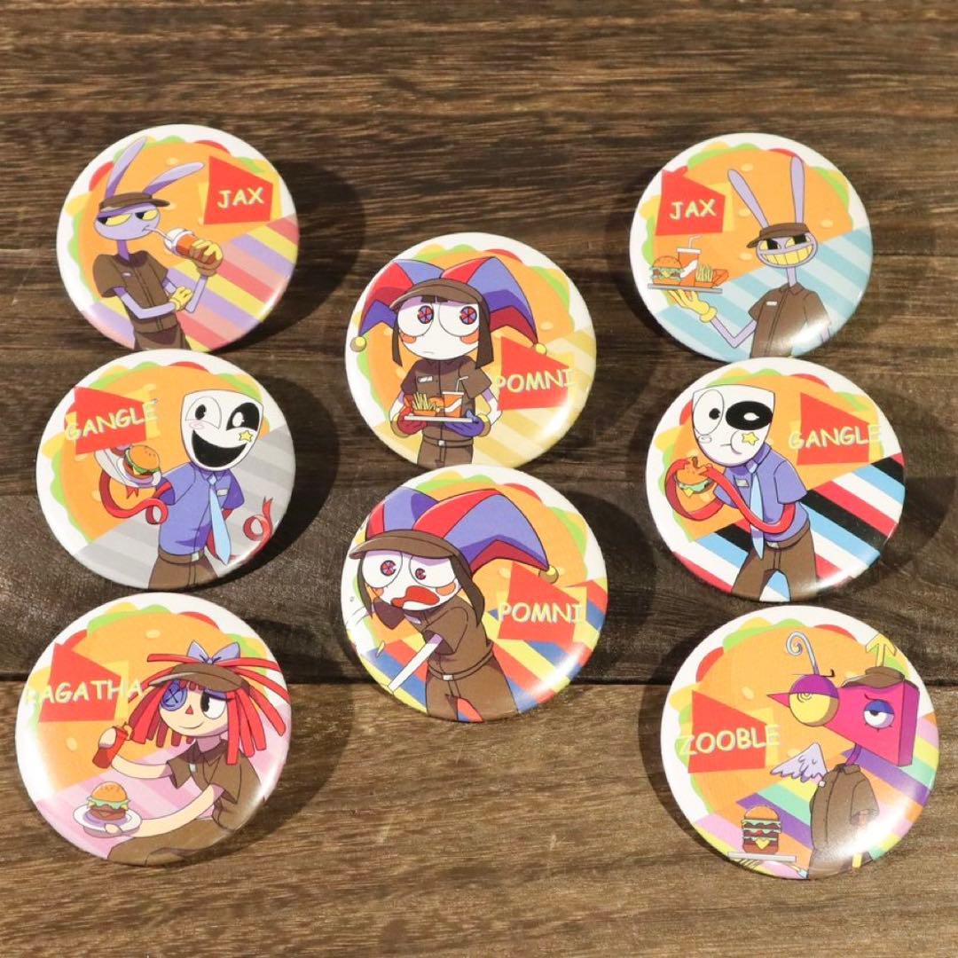 アメイジングデジタルサーカス TADC カフェ トレーディング缶バッジ 全種類