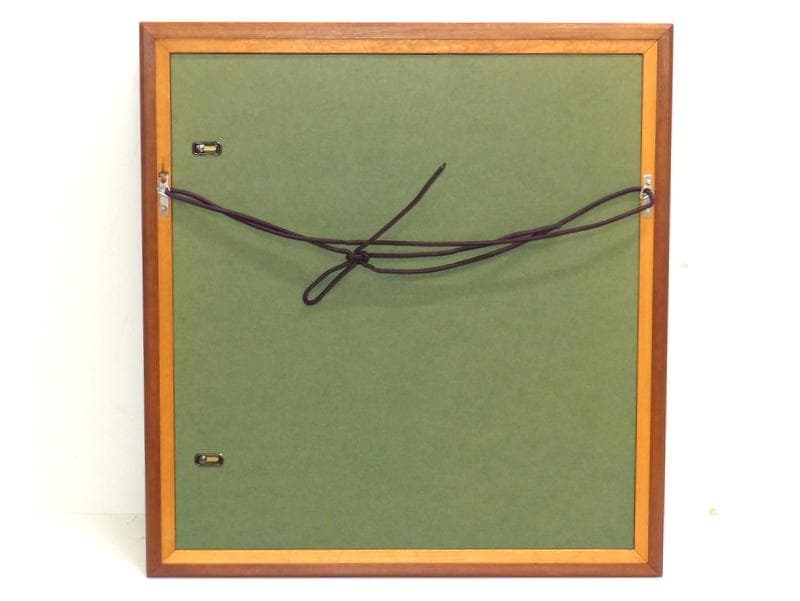 【1856】真作 田河水泡 「のらくろ」 水墨 色紙に豪華額装 サイン 落款