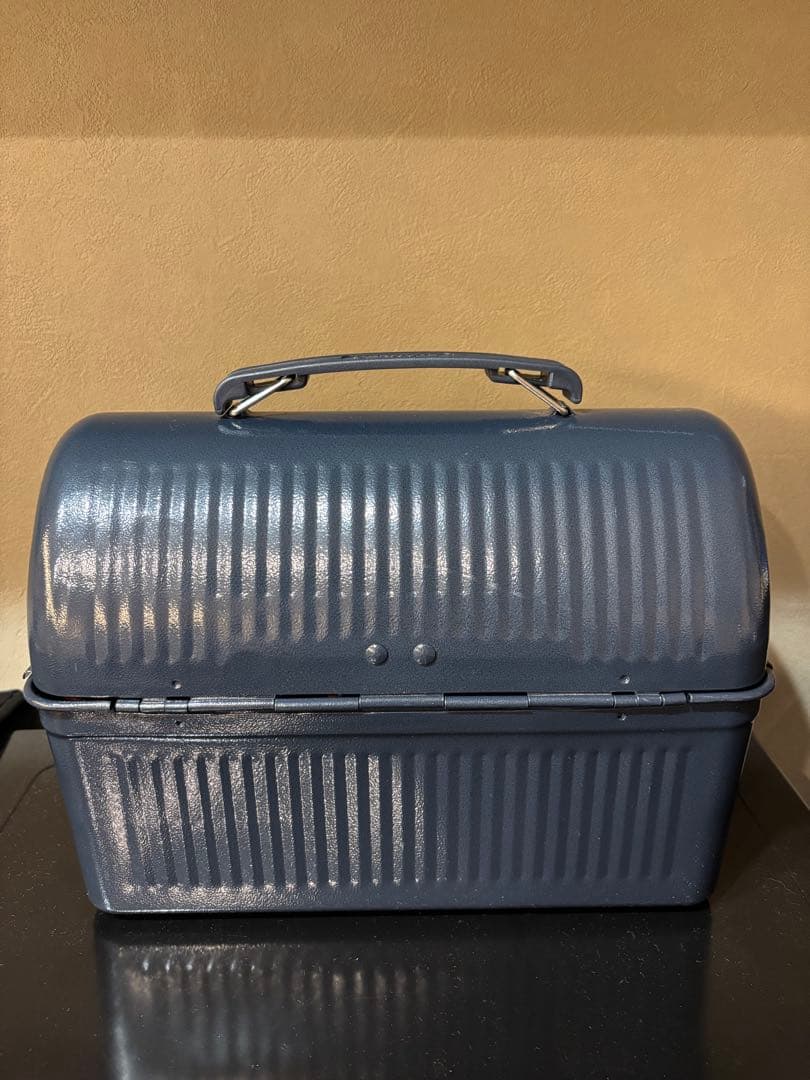 【希少】STANLEY ランチボックス ネイビー　木天板　本革底マット付