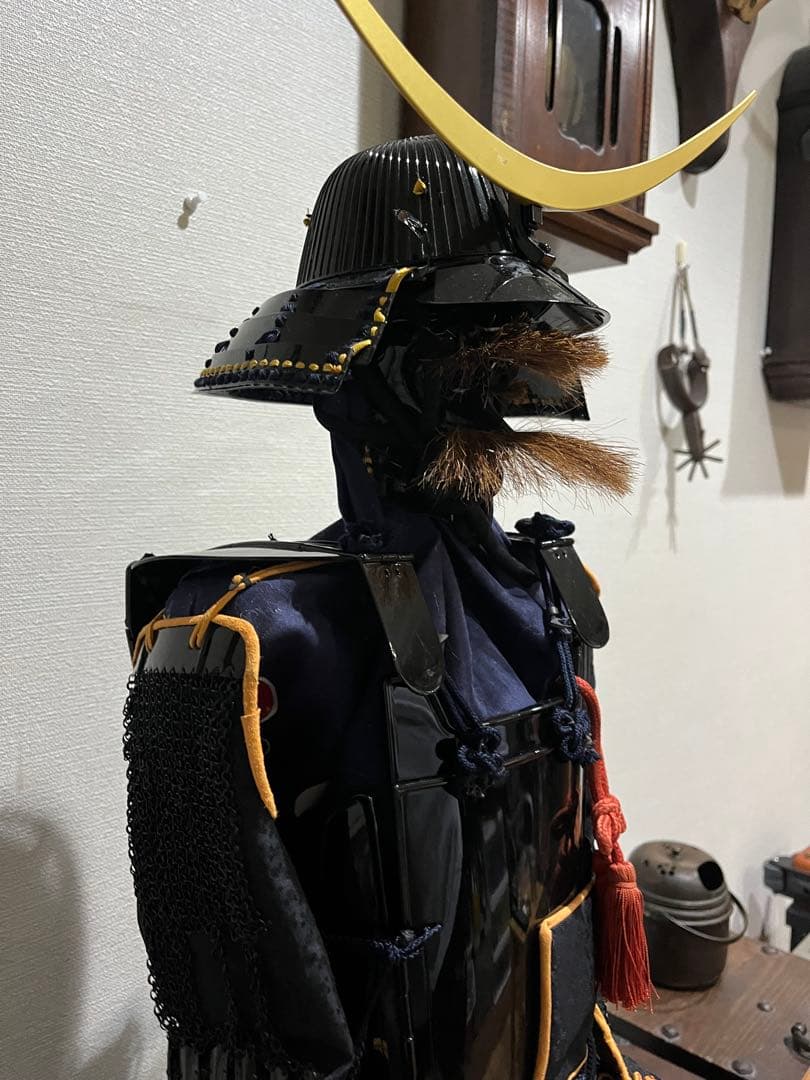 伊達政宗　黒漆五枚胴具足　1/2スケール　当時と同じ素材使用