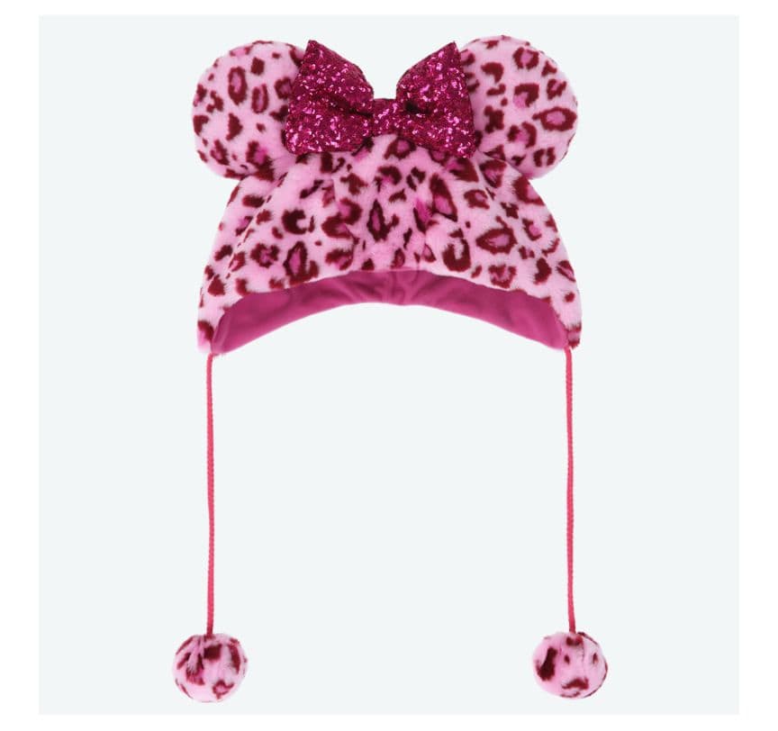 ディズニー　ヒョウ柄　ファンキャップ　ピンク　新品未使用タグ付き