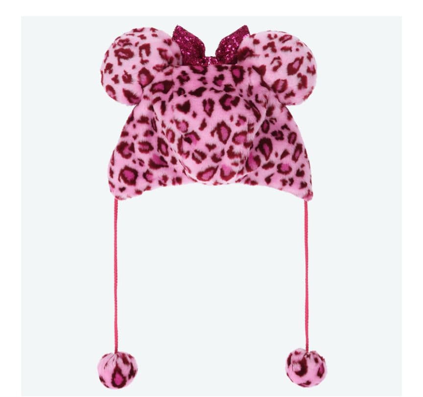 ディズニー　ヒョウ柄　ファンキャップ　ピンク　新品未使用タグ付き