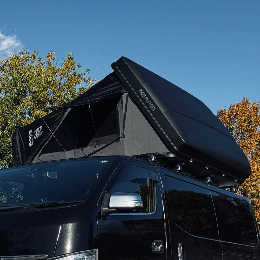美品 ikamper skycamp 3.0 ロッキーブラック ルーフテント