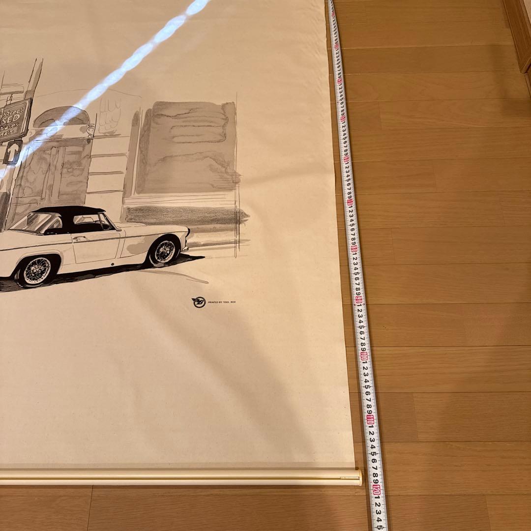 【極美品】MG モーリスガレージ イギリス BOW 掛け軸 激レア カーマガジン