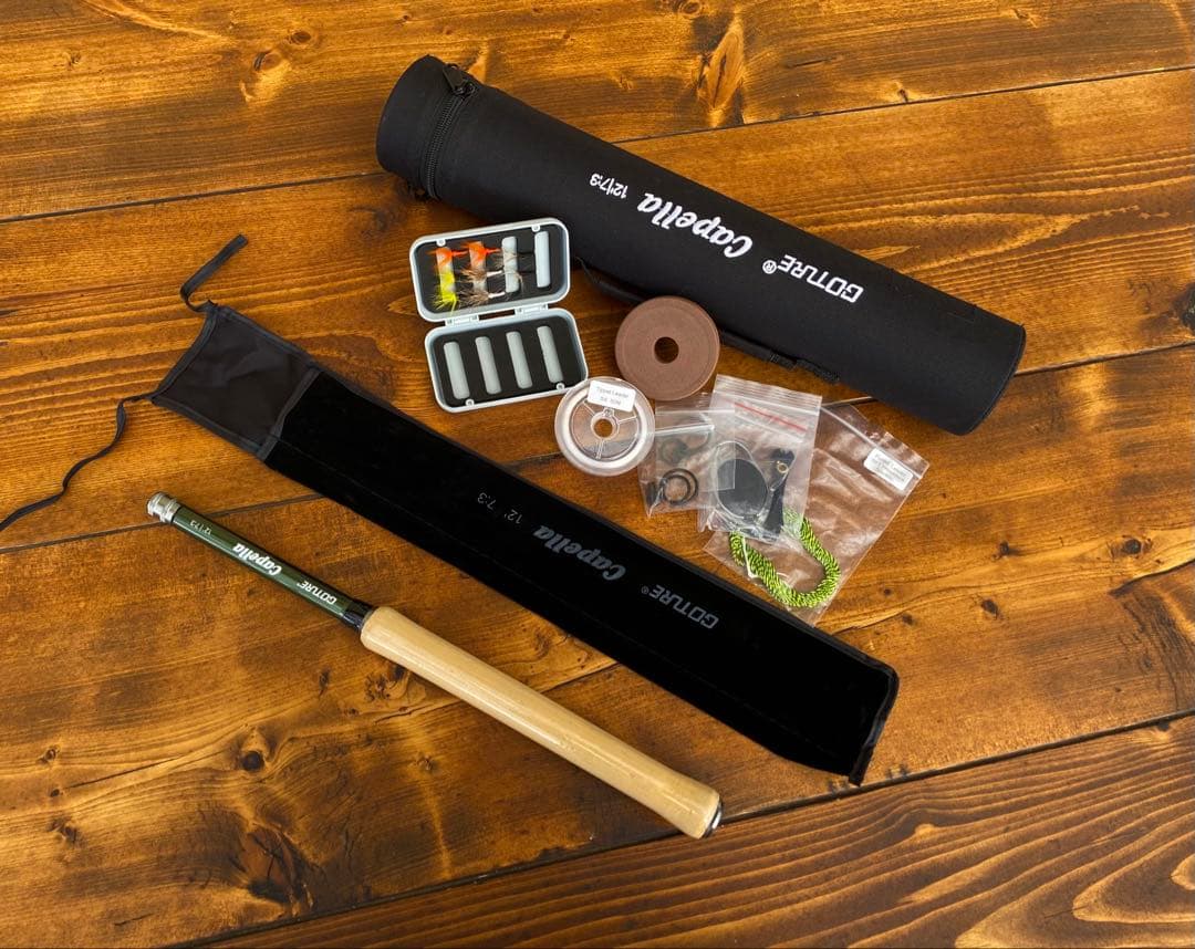 Goture テンカラロッドセット 渓流竿 3.6m テンカラロッド テンカラ竿