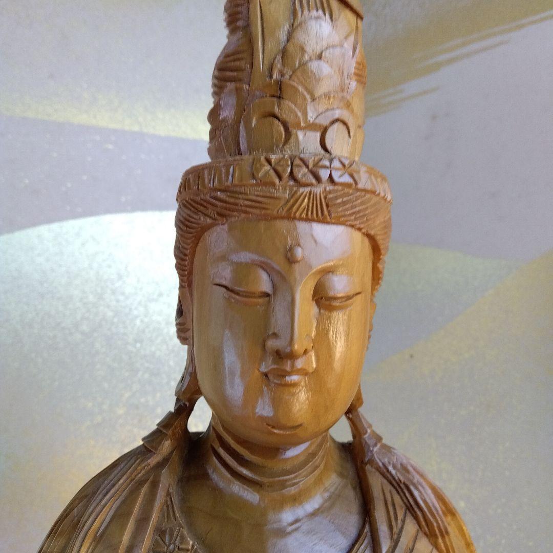 宝珠観音菩薩像　仏師63cm