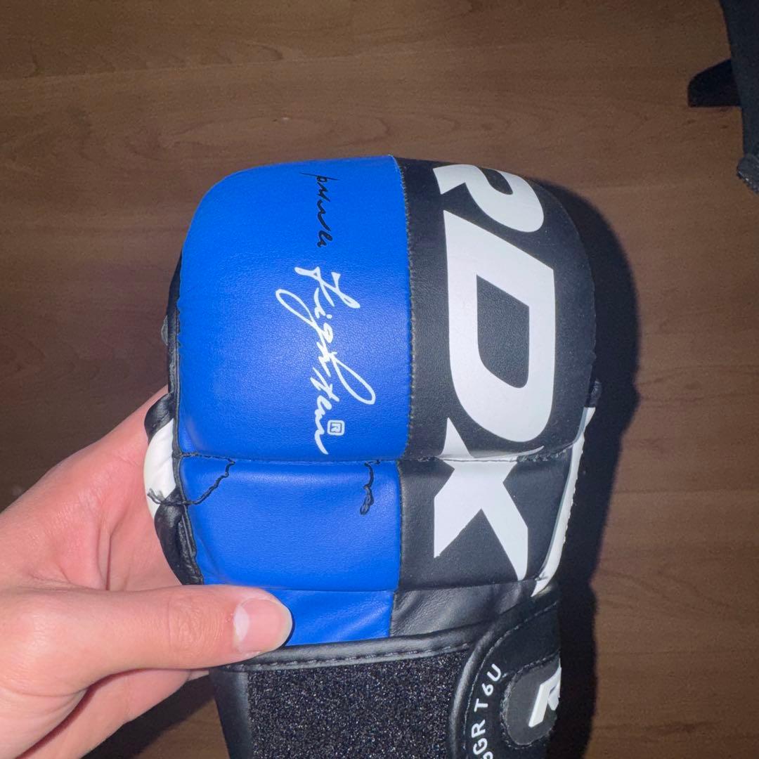 RDX GIANT INSIDE キックミット グローブ 青/黒