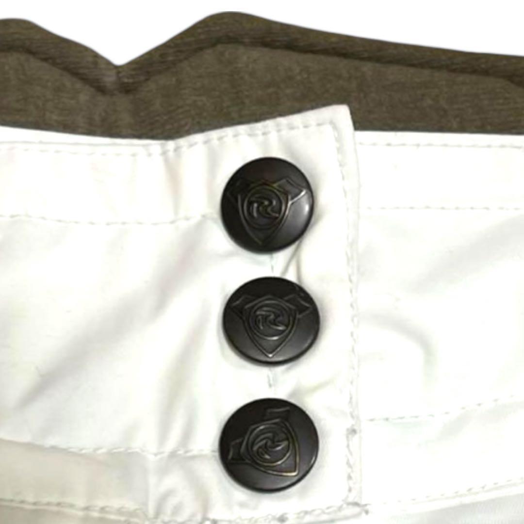 超希少 ロシニョール スキー スノボパンツ S 白 高級多機能 美品 上質