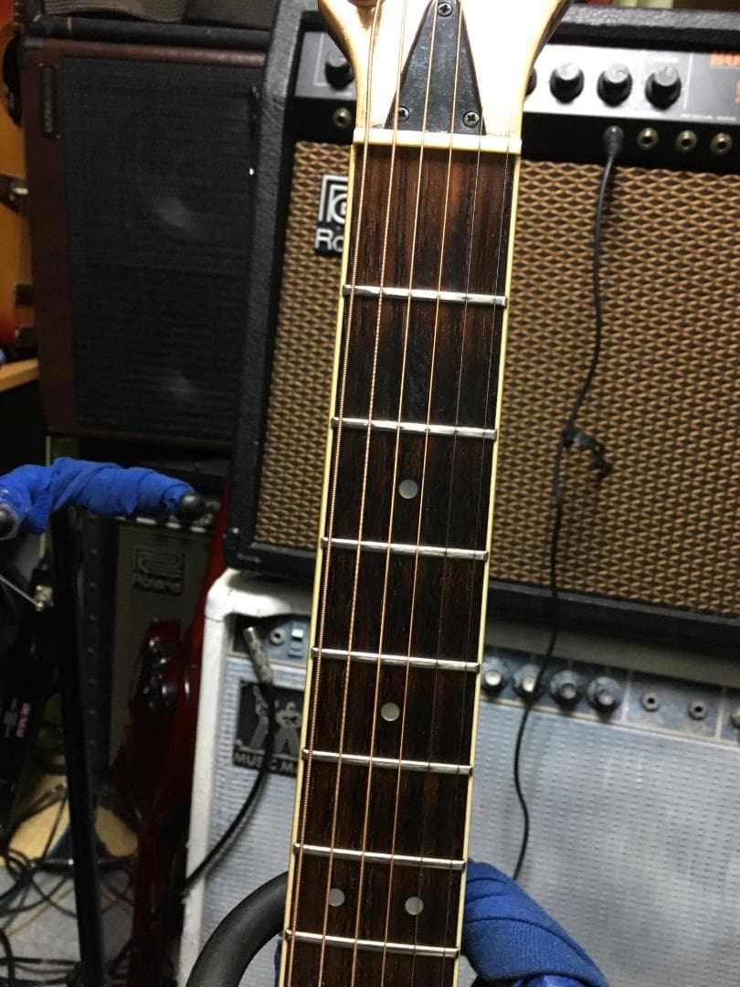 Apx8s 雑gold塗装 究極の改造！アコギ・エレキ化　調整済は動画！