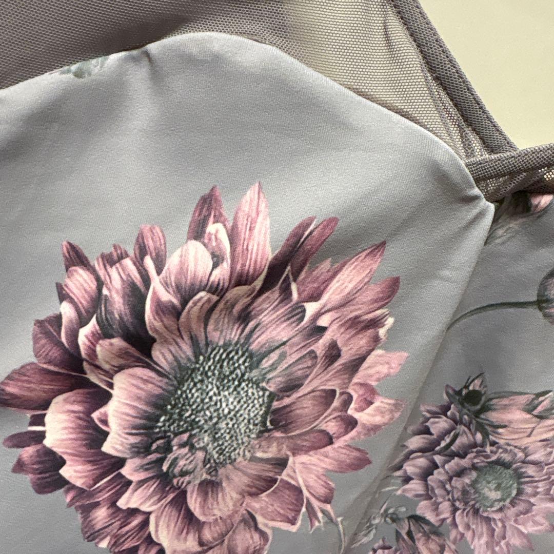 stina/s/花柄 Vネック レオタード