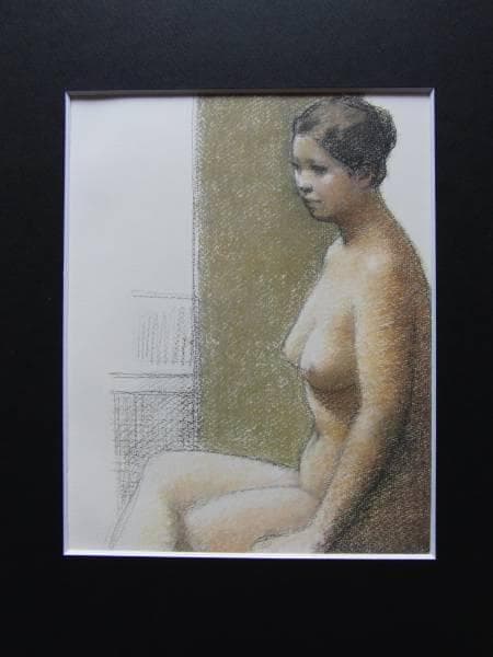 中村清治、裸婦33、限定版希少画集画、新品額装付、状態良好