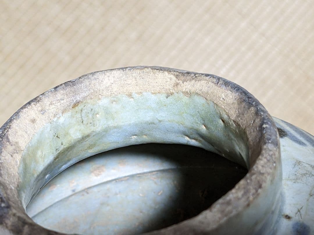 ♦中国陶磁 明時代末 漳州窯 呉須染付 壺 呉州手 置物飾り レア物古美術骨董品