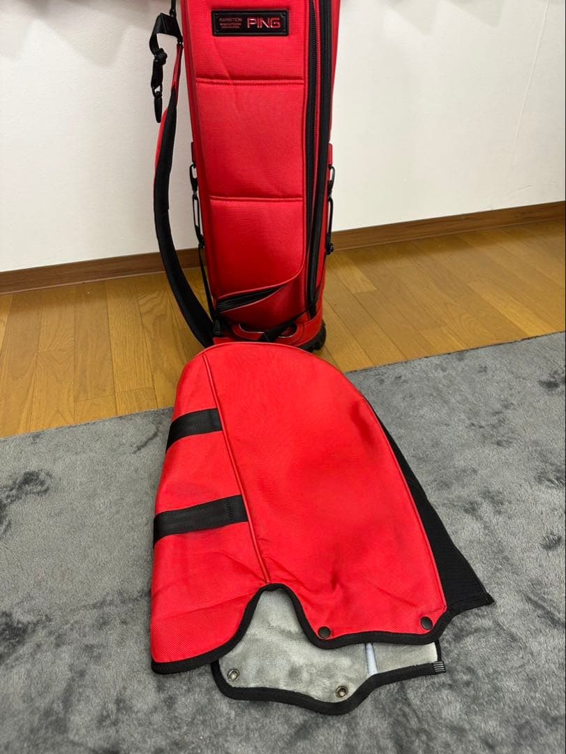 PING ピン キャディバッグ ワンポケット 9.5型 約4.9kg レッド