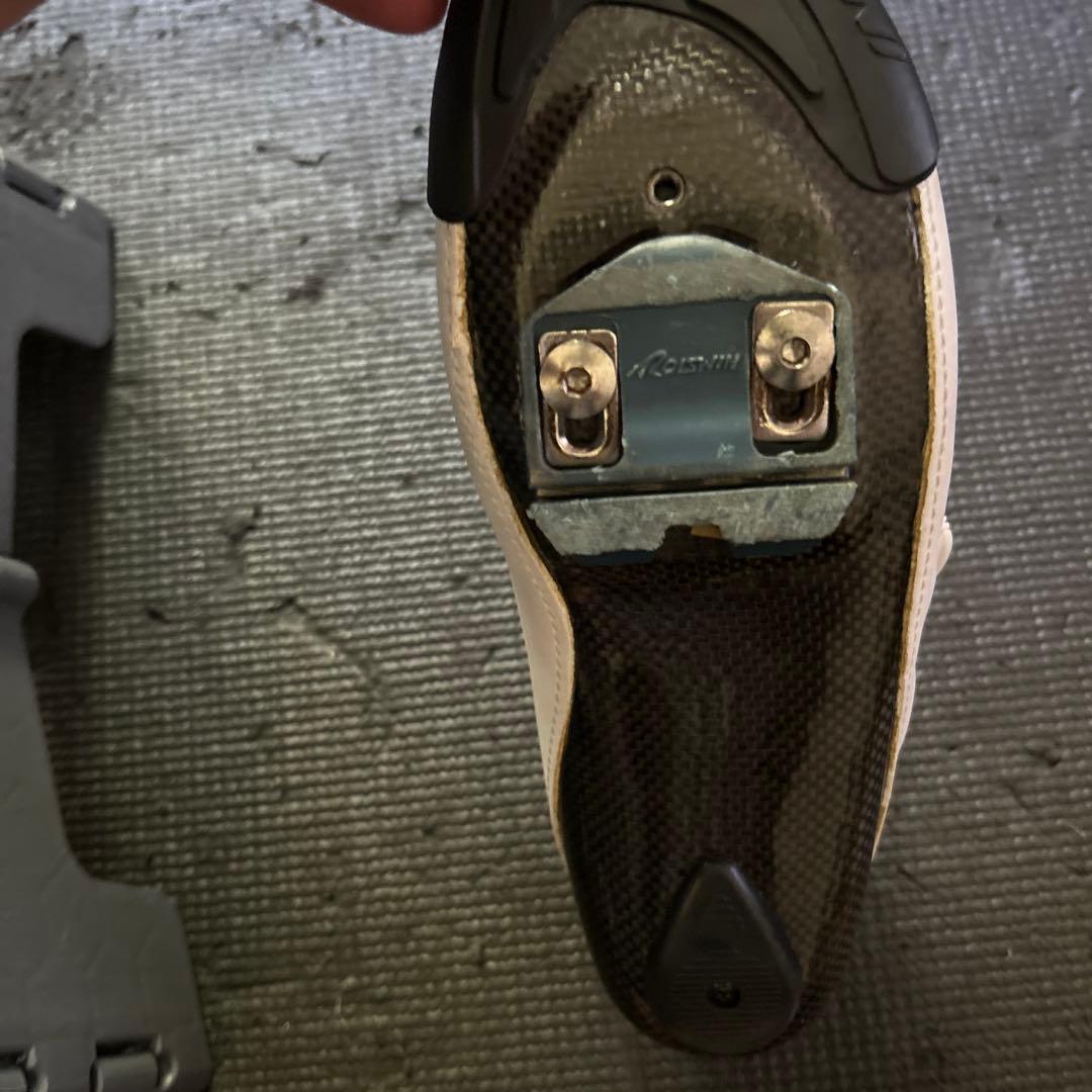 EZNI ホワイト ロードバイク用シューズ