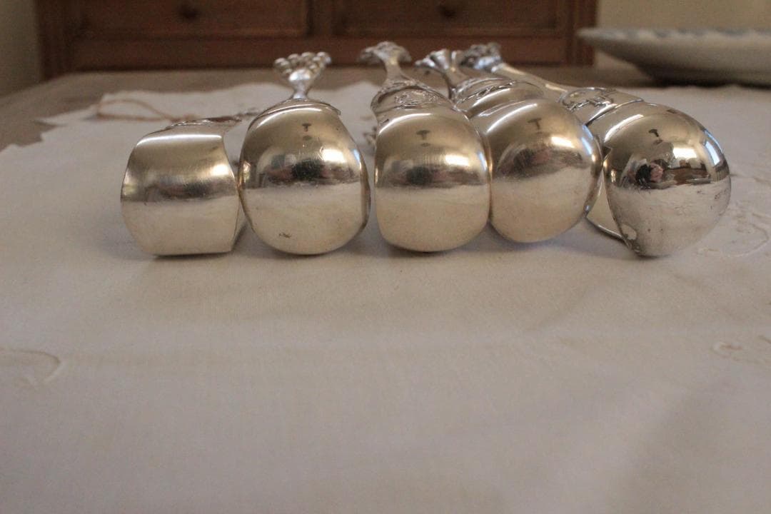 【C】シルバーコーティングのトング/野獣の足・フランスアンティーク