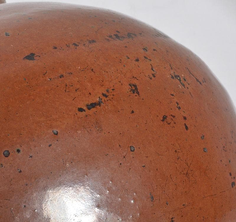 瀬戸焼　古瀬戸　鉄釉　舟徳利　壷　N　R4451C