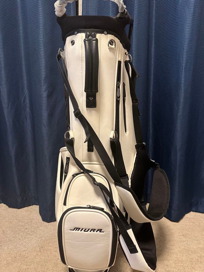 値下げ！三浦技研　キャディバッグ　ホワイト