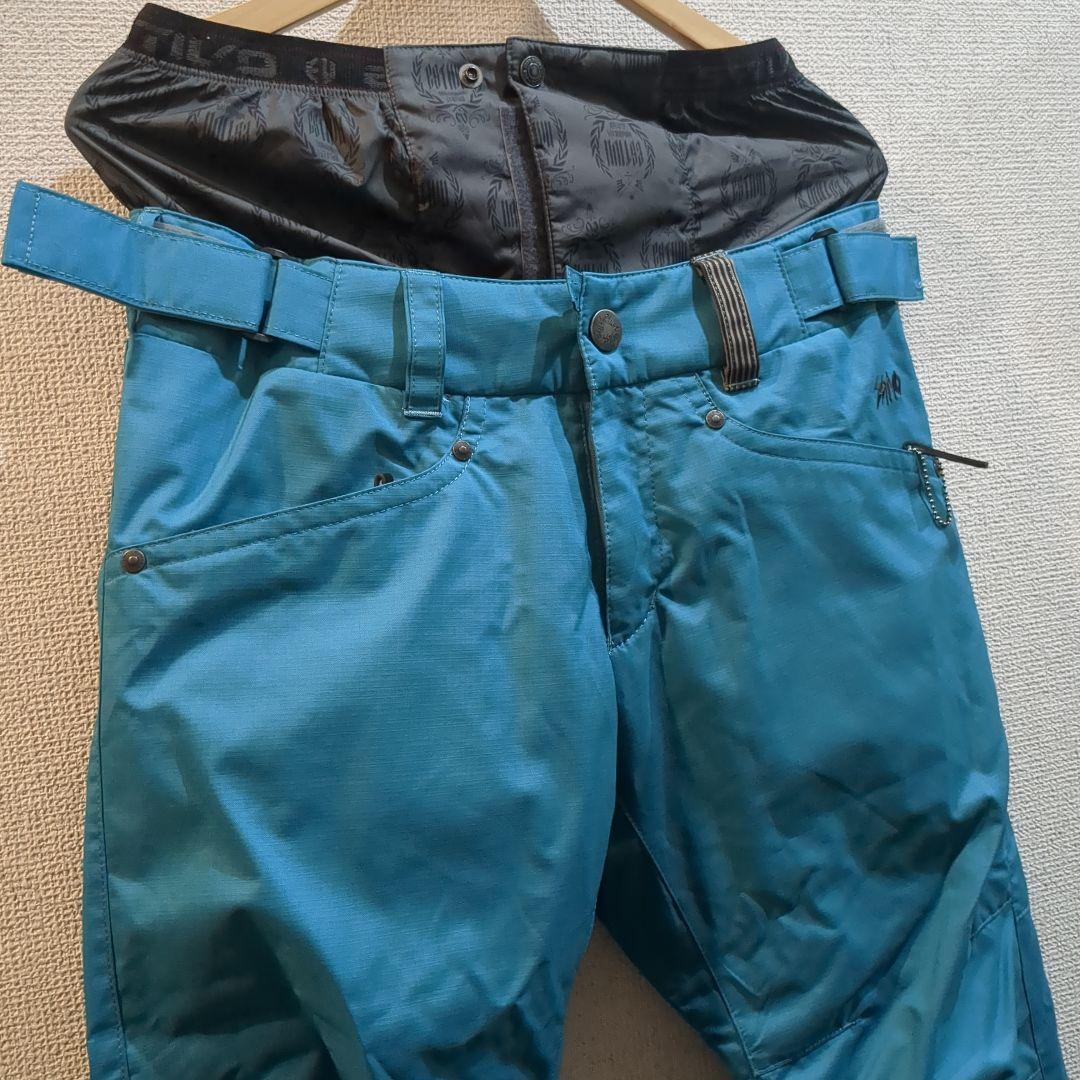 【最終処分1/31迄】美品SSTIVO スノーボードパンツ　MENS 青　S
