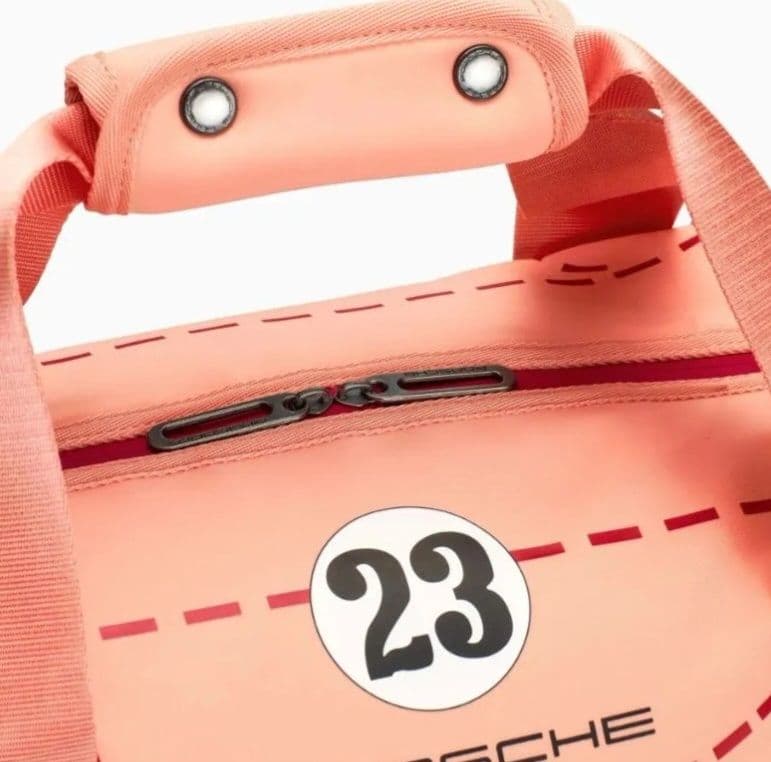 Porsche ボストンバッグ 地図模様 ピンク ピッグ