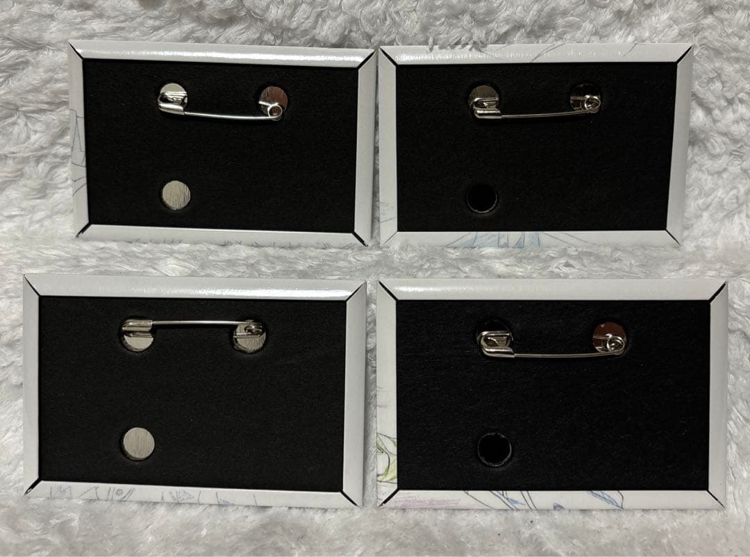 K 宗像礼司 複製原画 スクエア缶バッジ 4点セット