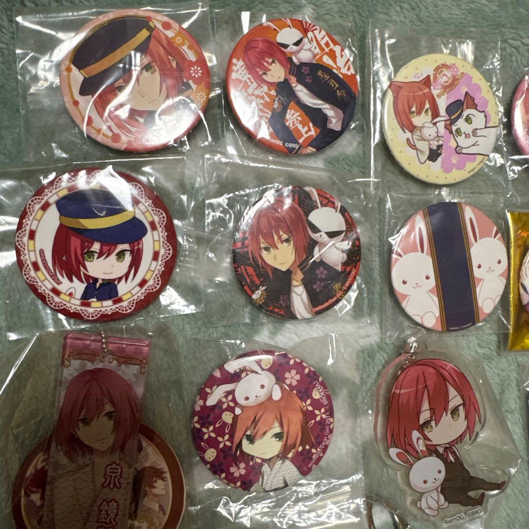 明治東亰恋伽 めいこい 泉鏡花 アクキー 缶バッジ アクリルキーホルダー