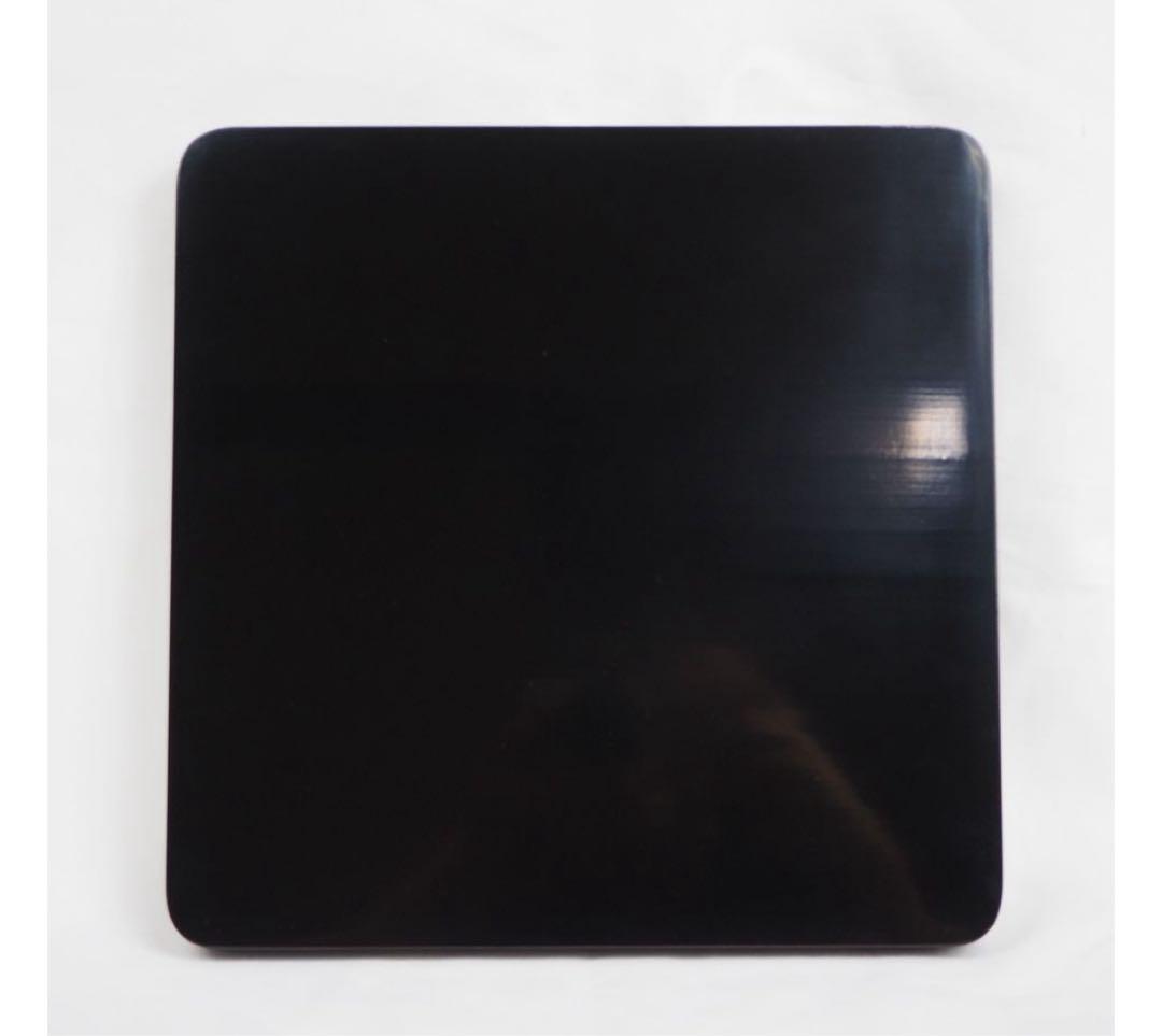 送料無料　江戸後期　蒔絵の名工７代山本春正（正徳）作　蝋色鯉画四角盆共箱本物保証