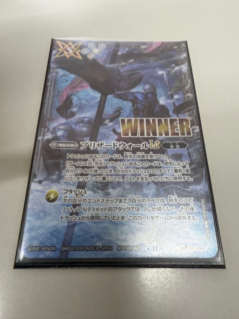 ブリザードウォール Lt WINNER