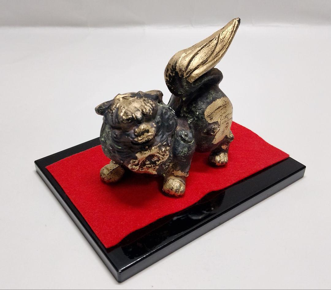 狛犬香炉 金属
