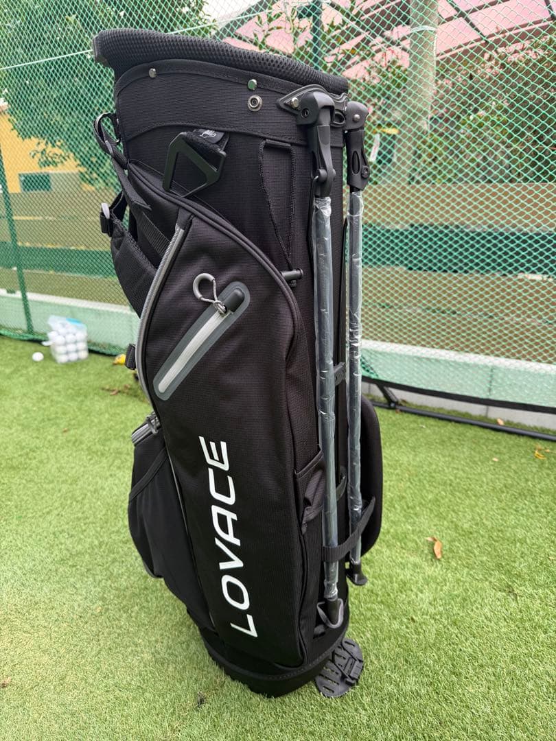 新品 LOVACE 14分割 軽量 キャディ バッグ ゴルフ ブラック
