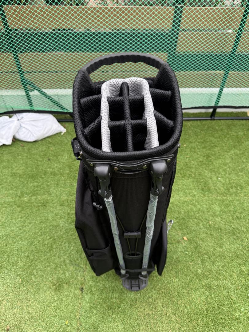 新品 LOVACE 14分割 軽量 キャディ バッグ ゴルフ ブラック