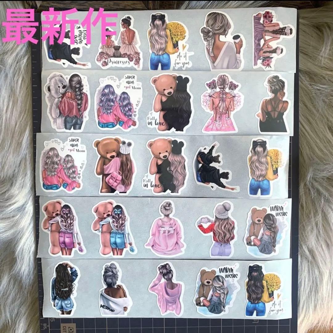 早い者勝ち▶︎cielさま/後ろ姿女の子ロールシールフルコンプセット