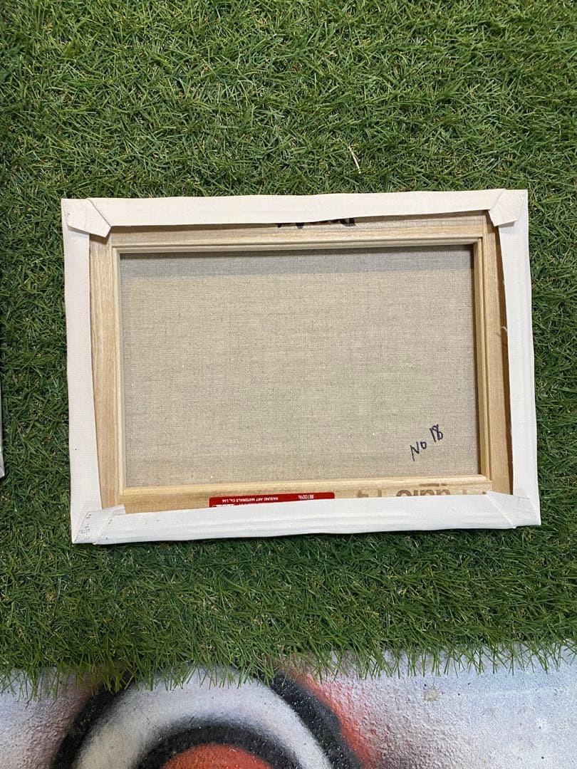 スプレーアート 子供とランタンスプレーアートF4