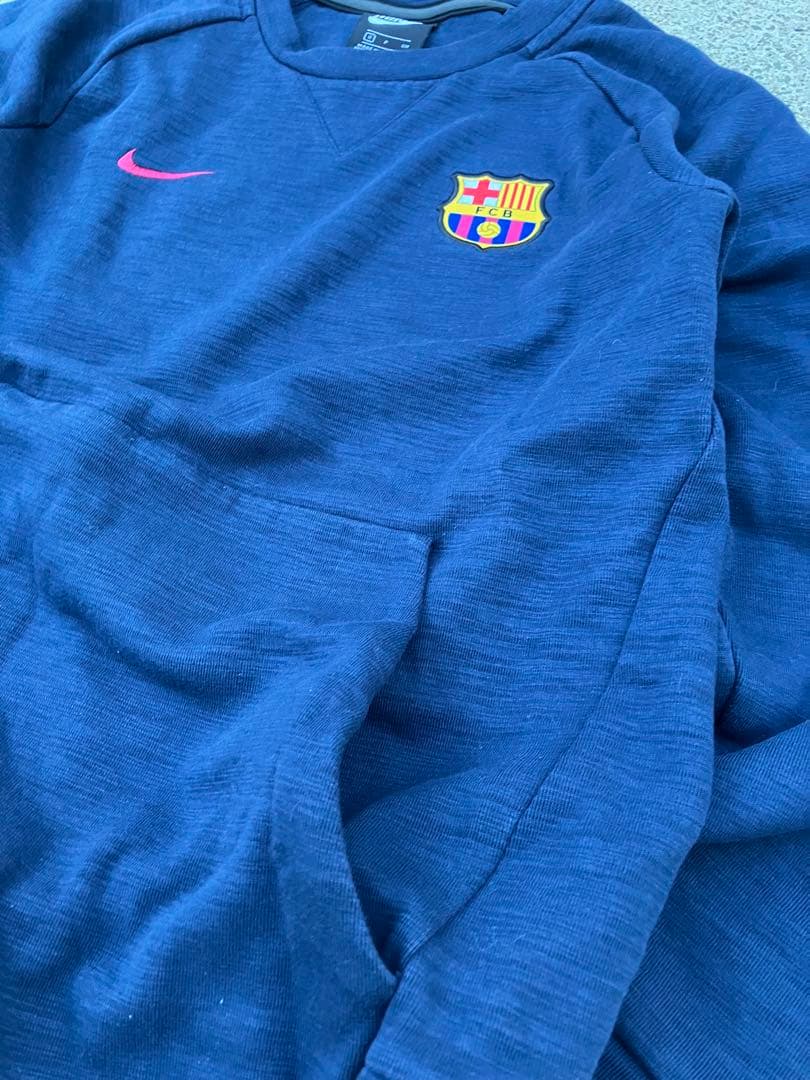 【希少ビンテージ】ナイキxFCバルセロナ スウェットシャツ　ユニフォーム S