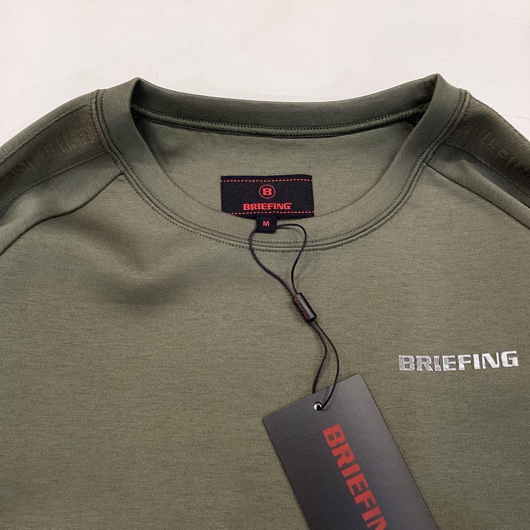 新品　BRIEFING MS WARM LOGO LINE CREWNECK M